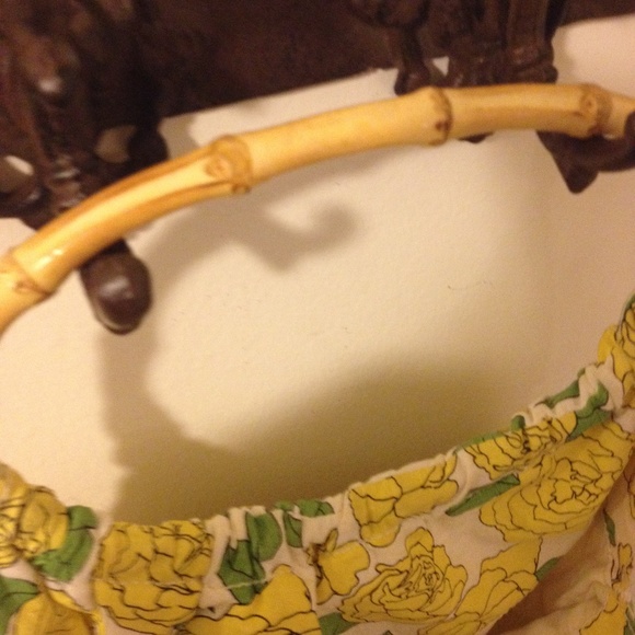 Yellow flower cotton bag - Picture 3 of 5